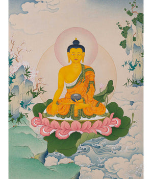 Shakyamuni Thangka | Tibetan Buddhist Art