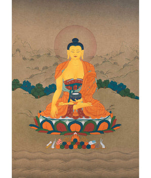 Shakyamuni Buddha | Buddhist Traditional Karma Gadri Thangka