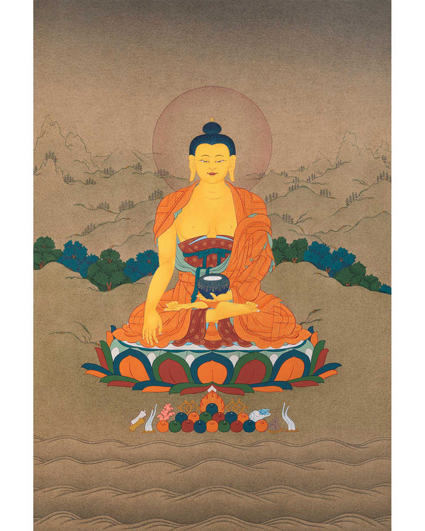 Shakyamuni Buddha | Buddhist Traditional Karma Gadri Thangka