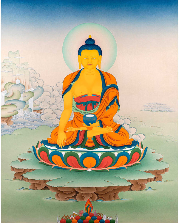 Shakyamuni Buddha Thangka | Tibetan Buddhist Painting