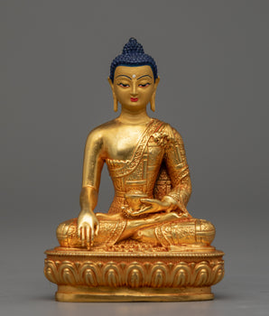 Tibetan Shakyamuni Buddha Statue | Himalayan Buddhist Sacred Art