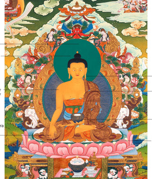 Gautam Buddha Siddhartha Thangka | Shakyamuni Buddha Art For Mindfulness