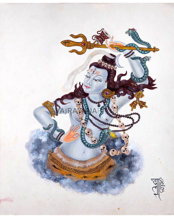High-Quality Giclee Print To Practice Shiva Stotram | Lord Shiva The Destroyer Of The World