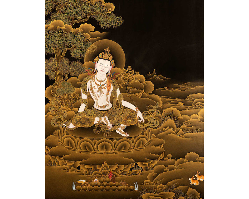 Chenrezig Buddha Thanka | High Quality Hand Painted Art