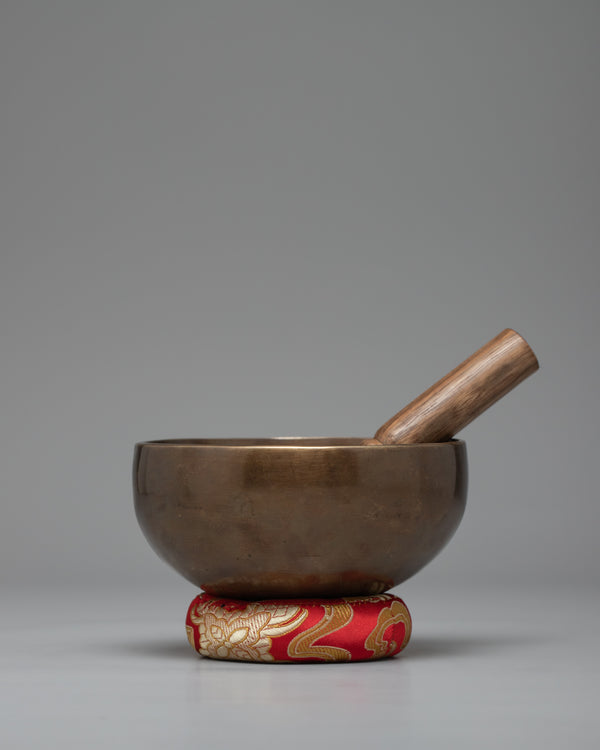 Tibetan Singing Bowl with Antqiue Finish | Buddhist Bowl 