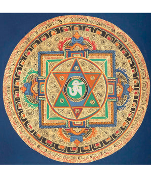 Spiritual Mantra Mandala Thangka