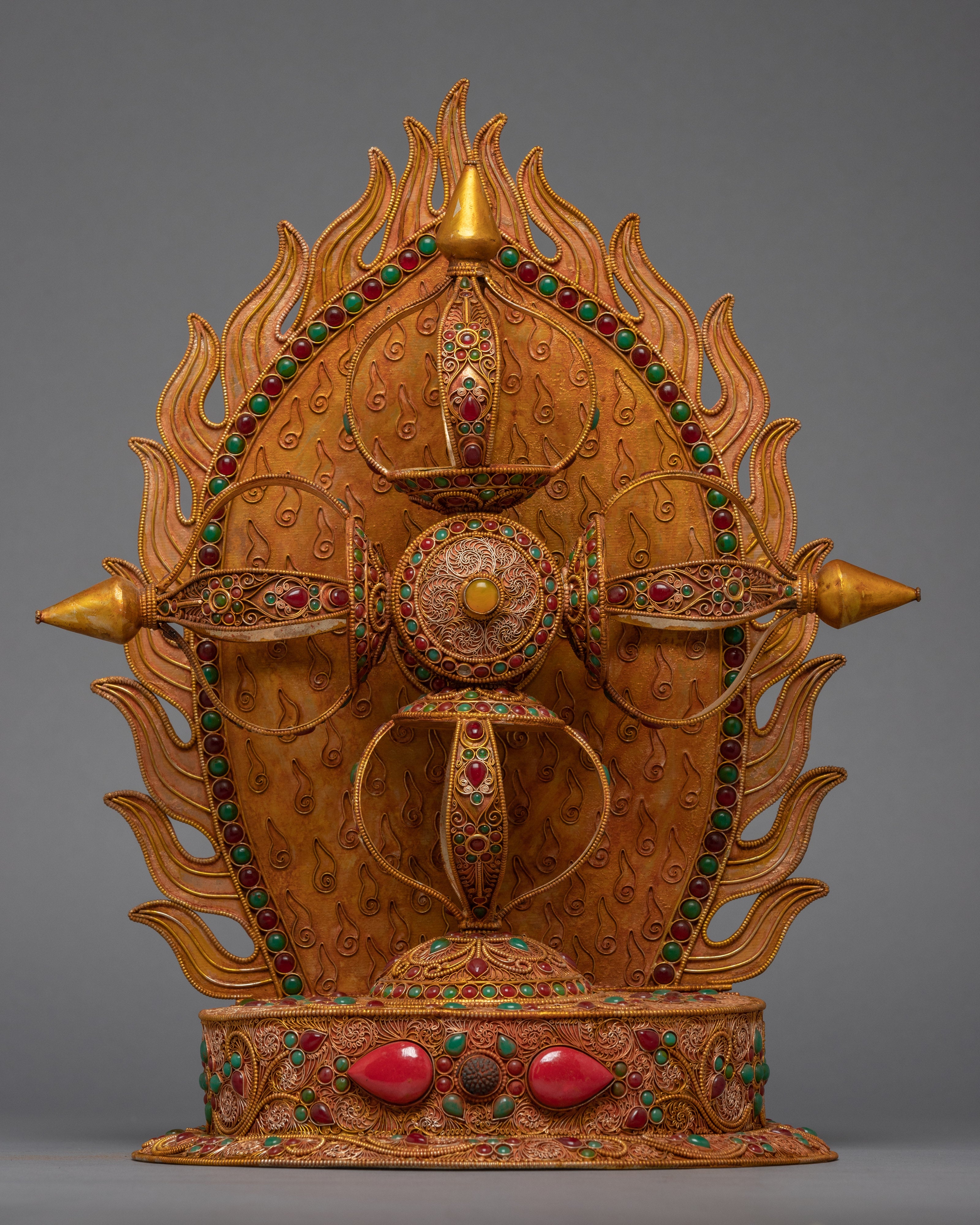 Stand vajra Filigree inlay | Handmade Thunderbolt from Nepal