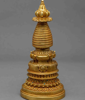 24K Gold Plated Stupa