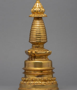 24K Gold Plated Stupa