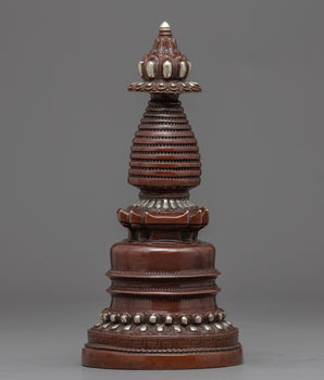 Silver Plated Stupa 
