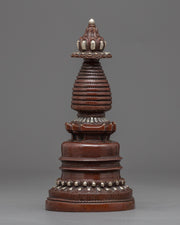 Silver Plated Stupa