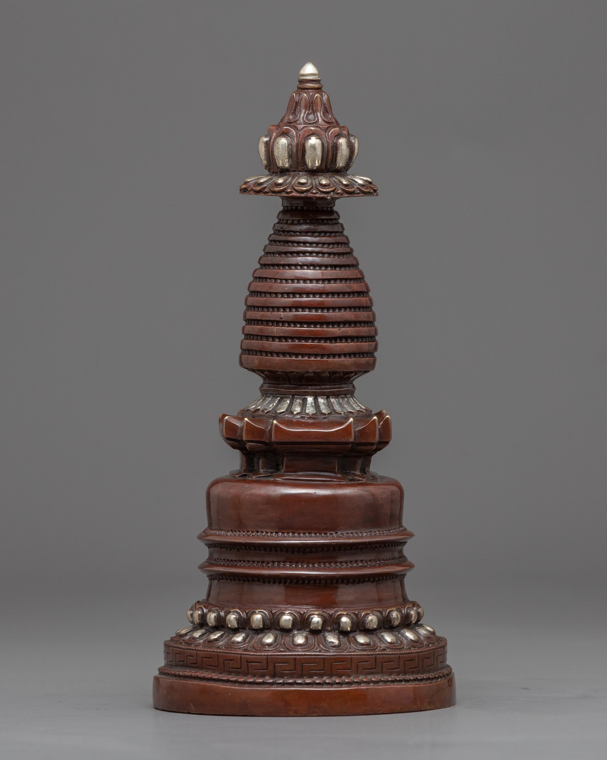 Silver Plated Stupa 