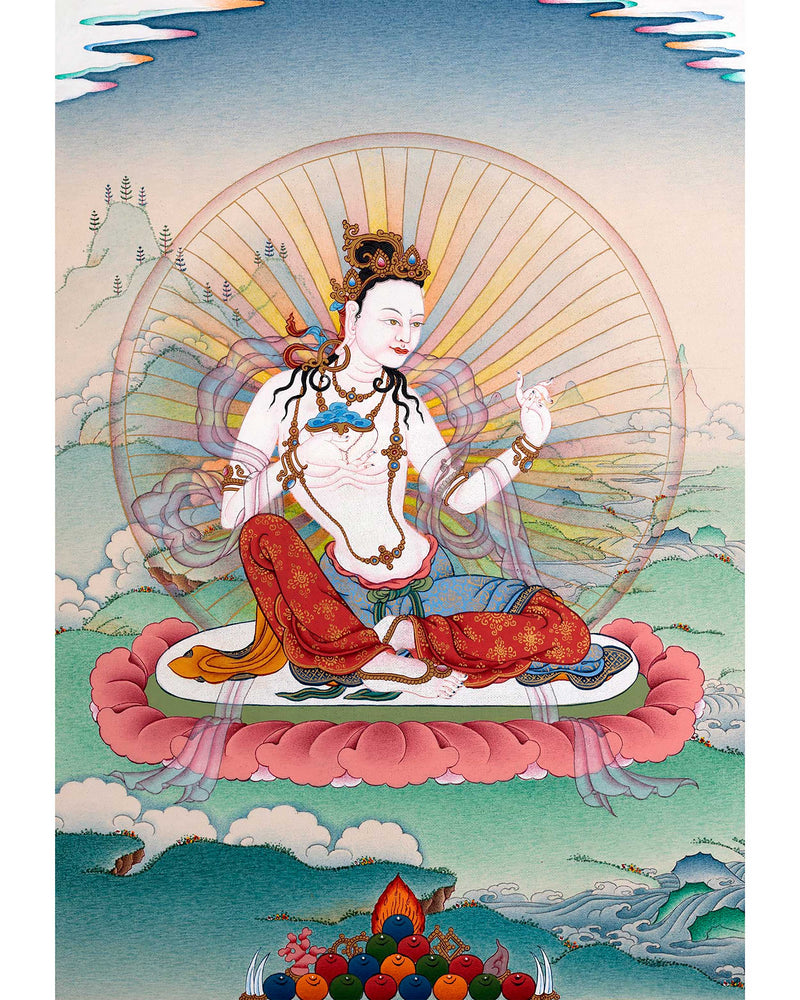 Sukhasiddhi Thangka | Dakini of Magical Illusion