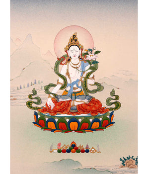 Tara White Thangka | Traditional Hand Painted Buddhist Art