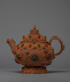 Tibetan Buddhist Tea Pot