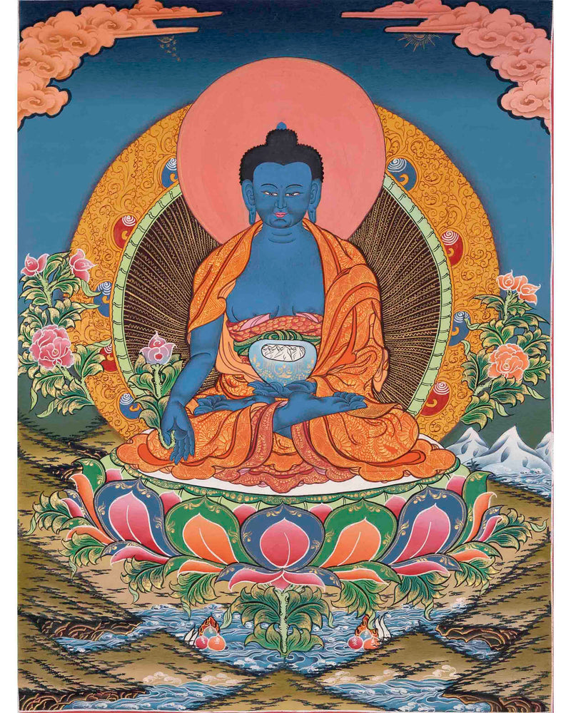 Thangka Of Medicine Buddha 