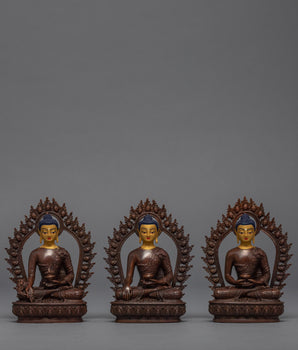3 Wise Buddhas Statue Set
