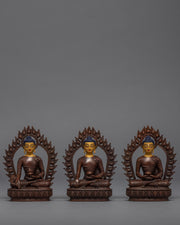 3 Wise Buddhas Statue Set