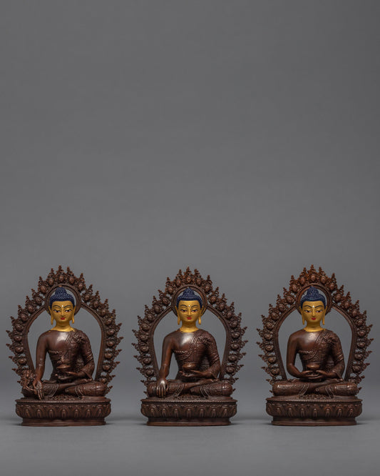 3 Wise Buddhas Statue Set