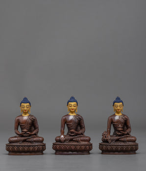 Three Buddha Statue Set