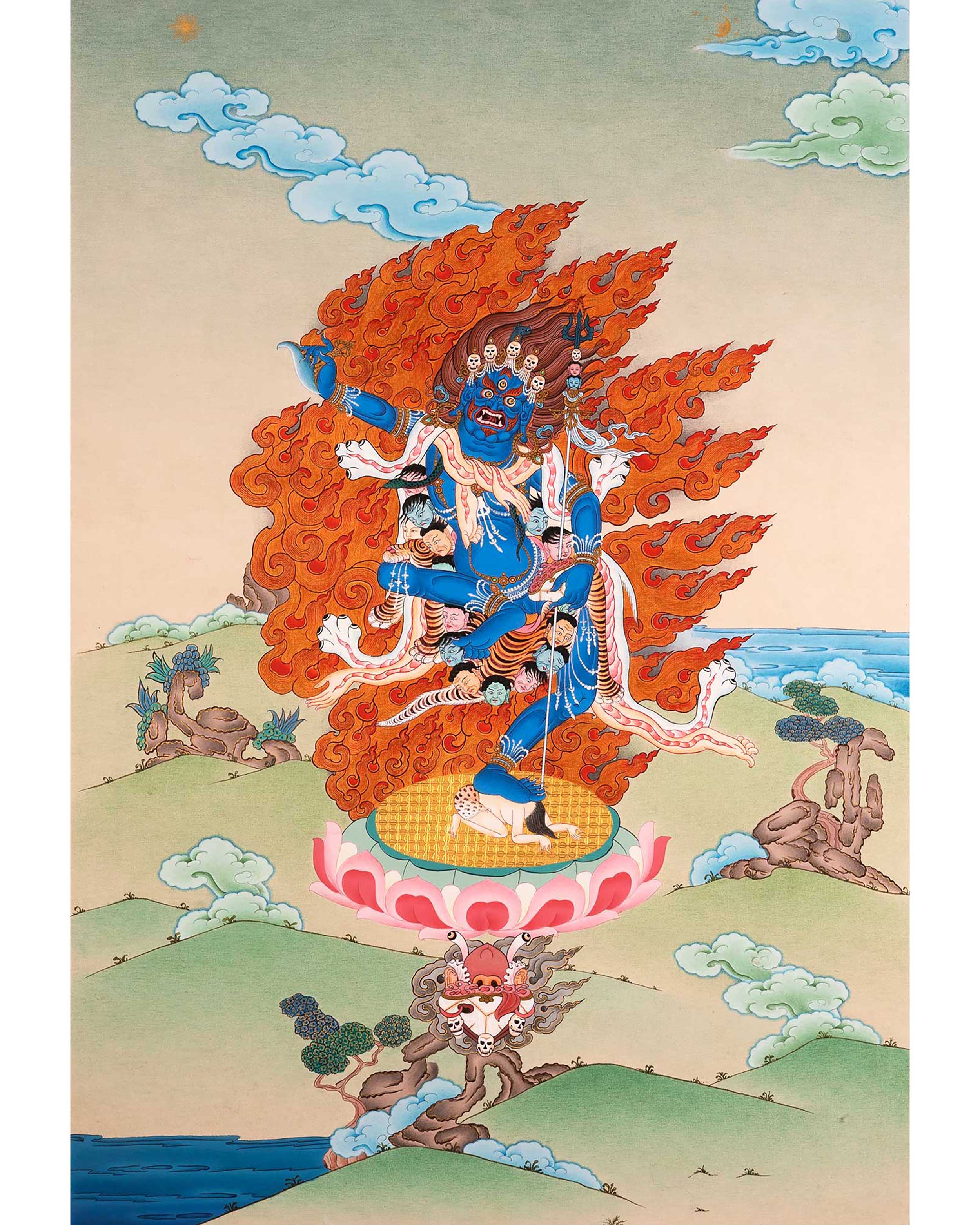 Troma Nagmo Sadhana Thangka | Tibetan Dakini Art On Cotton Canvas