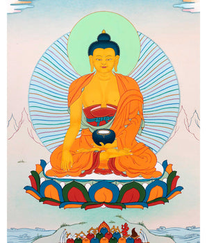 Tibetan Buddha Thangka | Hand Painted Art for Meditation