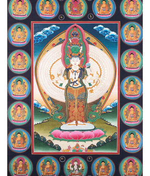 Tibetan Avalokiteshvara Thangka