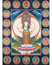 Tibetan Avalokiteshvara Thangka