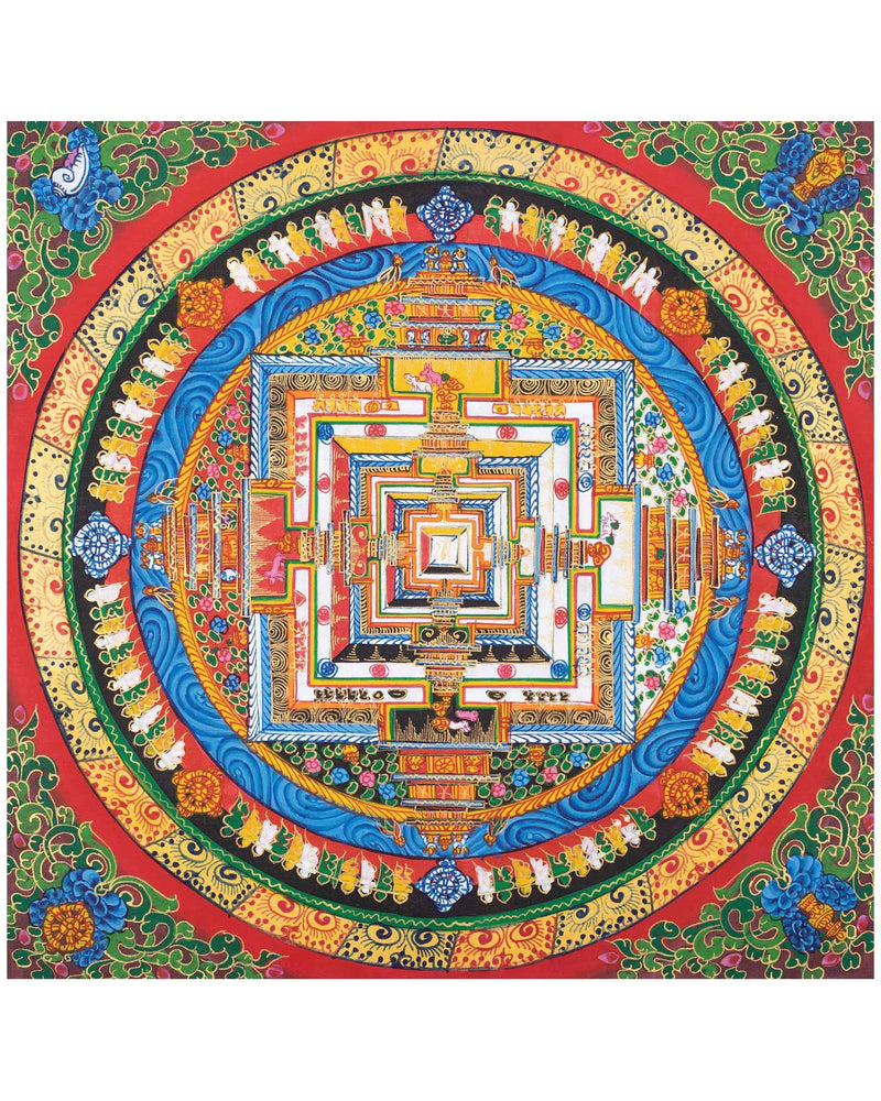 Tibetan Kalachakra Mandala Thangka