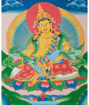Tibetan Kubera Thangka
