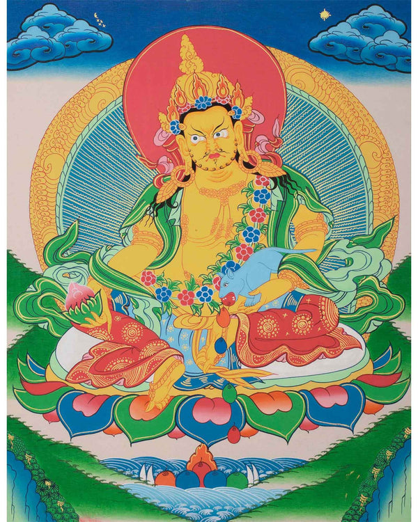 Tibetan Kubera Thangka