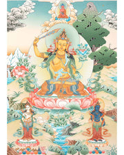 Tibetan Manjushree Thangka
