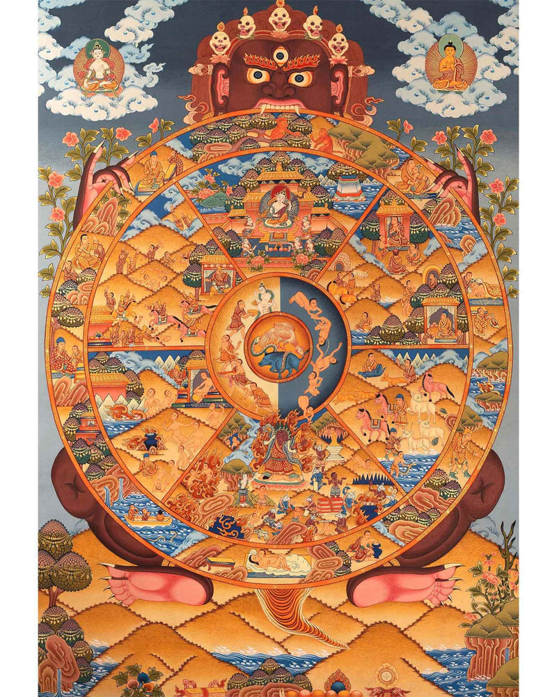  Tibetan Wheel Of Life Bhavachakra