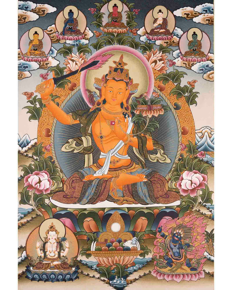 Traditional Manjushri Thangka