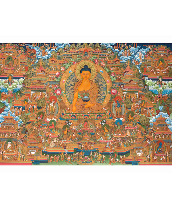 Traditional Shakyamuni Buddha Thangka