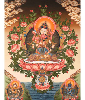 Traditional Vajrasattva Shakti Thangka 