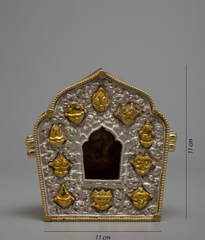 Ancient Ghau Box | Buddhist Religious Items | Ritual Decor Object