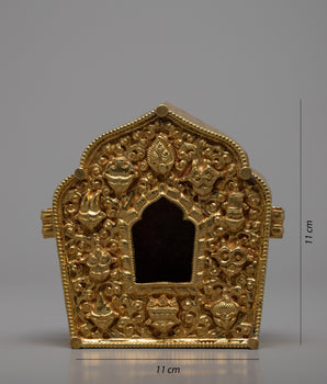 Religious Ghau Box | Buddhist Treasure Box | Religious Artifacts | Ritual Decor Items