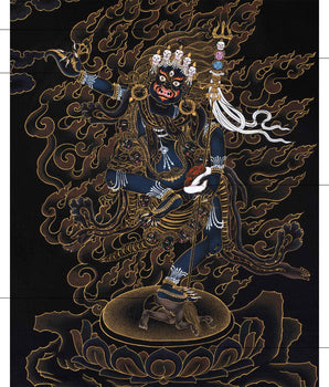 Troma Nagmo Practice Thangka | Traditional Tibetan 24K Gold Painting