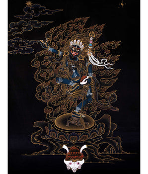 Troma Nagmo Practice Thangka | Traditional Tibetan 24K Gold Painting