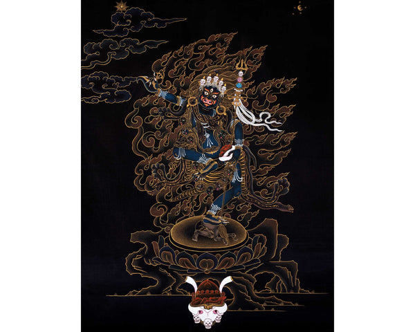 Troma Nagmo Practice Thangka | Traditional Tibetan 24K Gold Painting