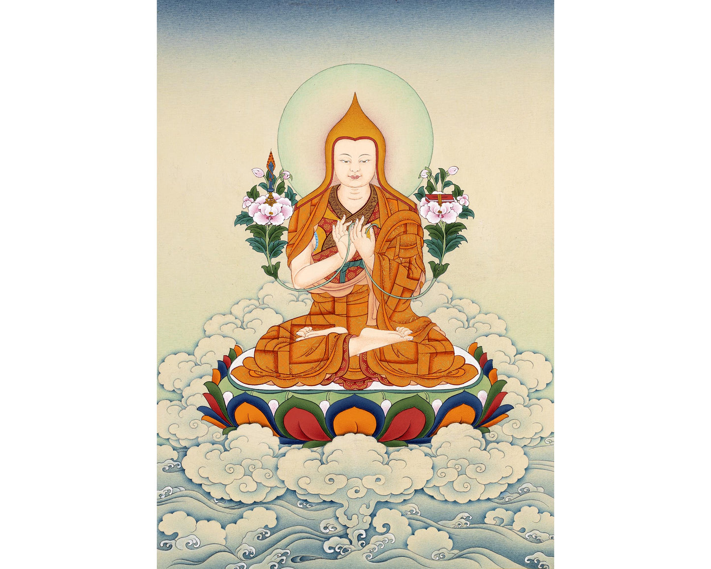 Losang Dragpa Thankga | Je Tsongkhapa Tibetan Buddhist Master Art