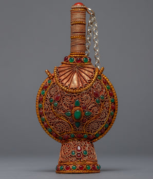 Inlay Turquoise Germ Snuff Bottle 