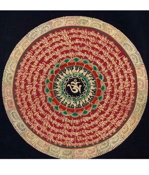 Universal Om Mantra Mandala Thangka