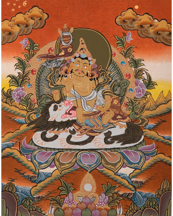 Vaisravana Tibetan Thangka