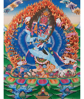 Vajrabhairava Buddhist Thangka 