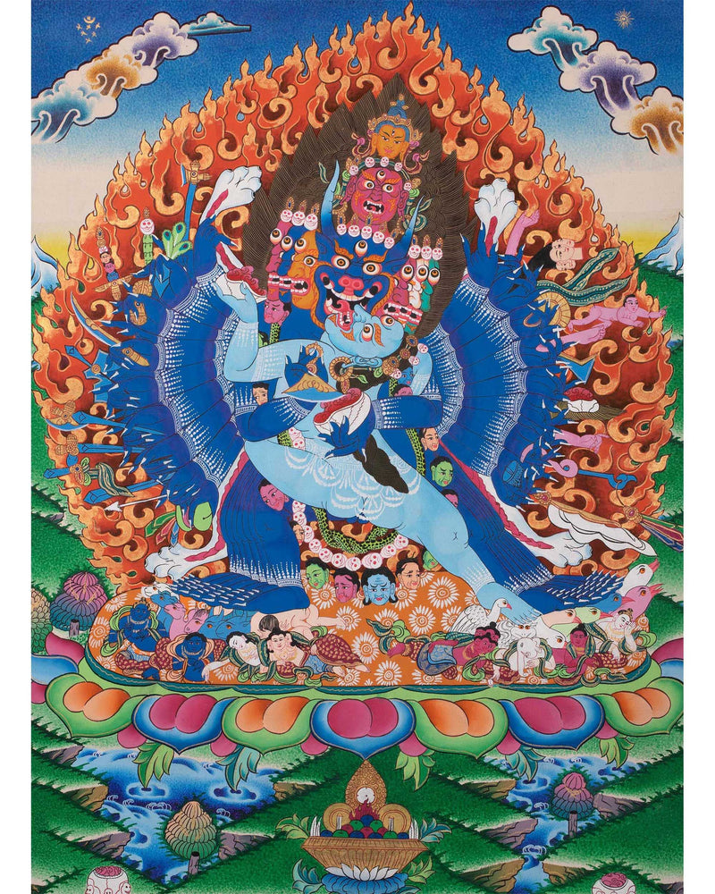 Vajrabhairava Buddhist Thangka 
