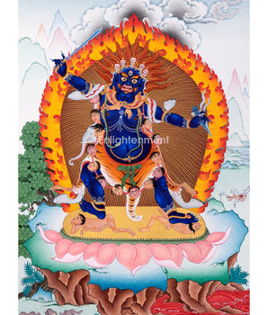 Mystical Vajranakhi Thangka | Wrathful From of Vajrayogini | Tibetan Art of Powerful Deity