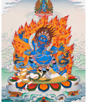Butadamara Thangka | Sakya Vajrapani  | Tibetan Buddhist Art