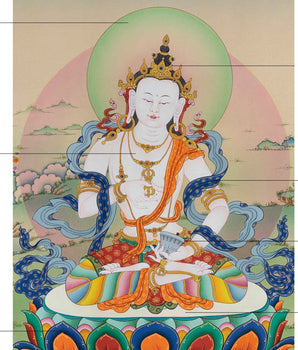 Vajrasattva Meditation Print | Tibetan Buddhist Deity | Cultivating Inner Peace and Purification